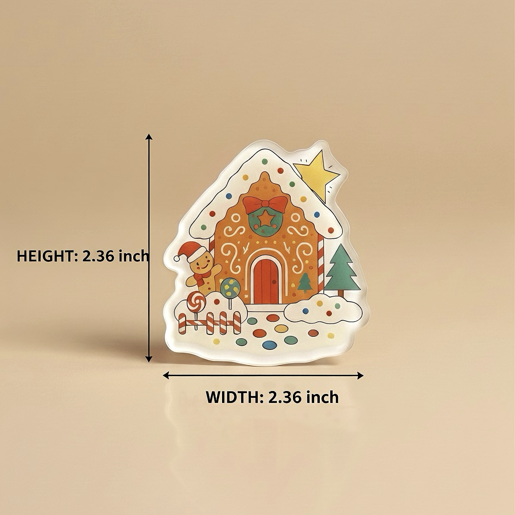 Christmas Refrigerator Magnet – Custom Shape Fridge Magnet, Personalized Die-Cut Holiday Magnet, Cute Christmas Decoration for Kitchen, Perfect Gift & Home Décor - Image 3