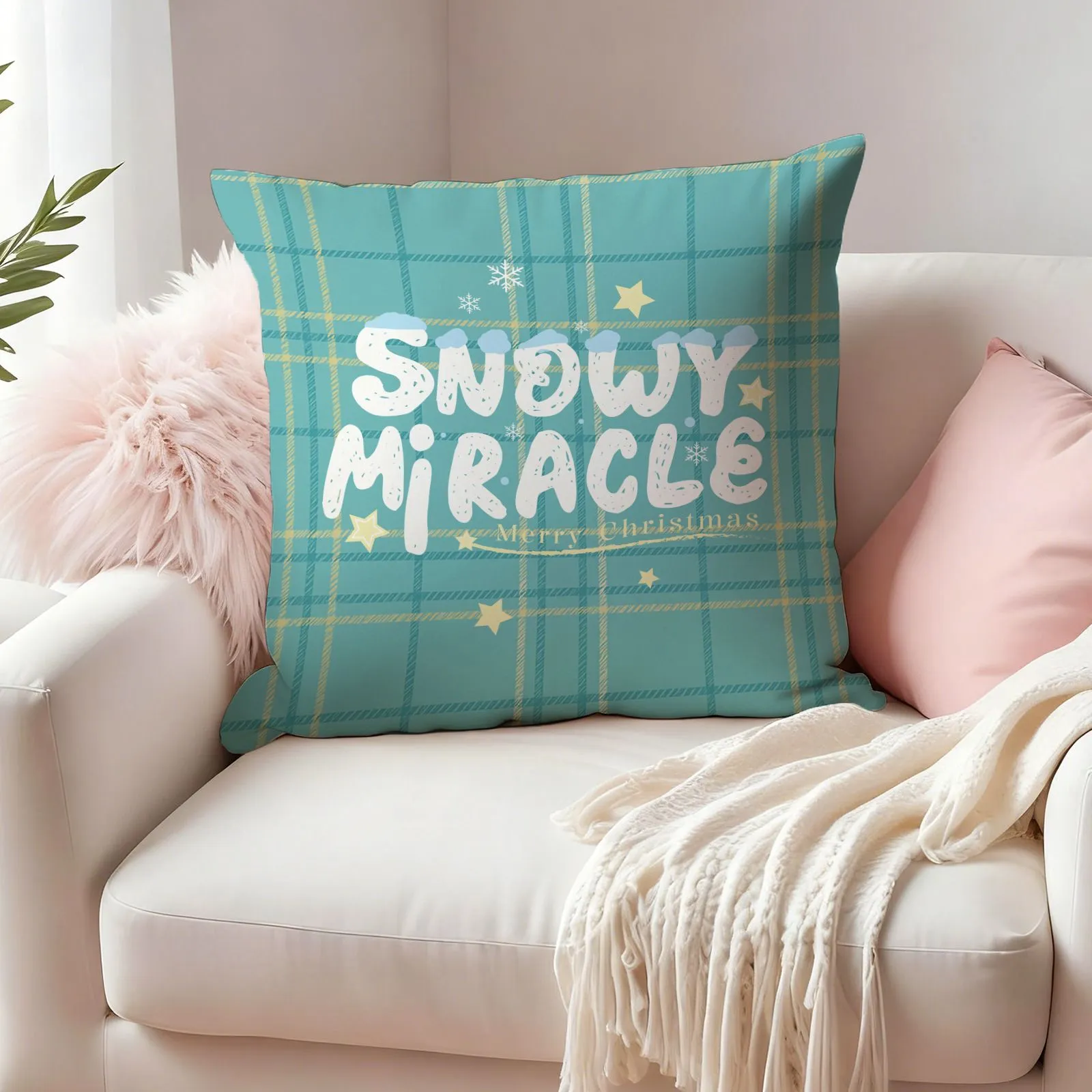 Luxury Double-Sided Satin Pillow – Premium Filling Included | Personalized