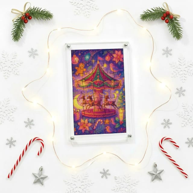 Custom Acrylic Puzzle – Personalized Photo Jigsaw Puzzle, Durable Clear Acrylic Material, Custom Picture Puzzle for Gifts, Home Décor & Keepsakes