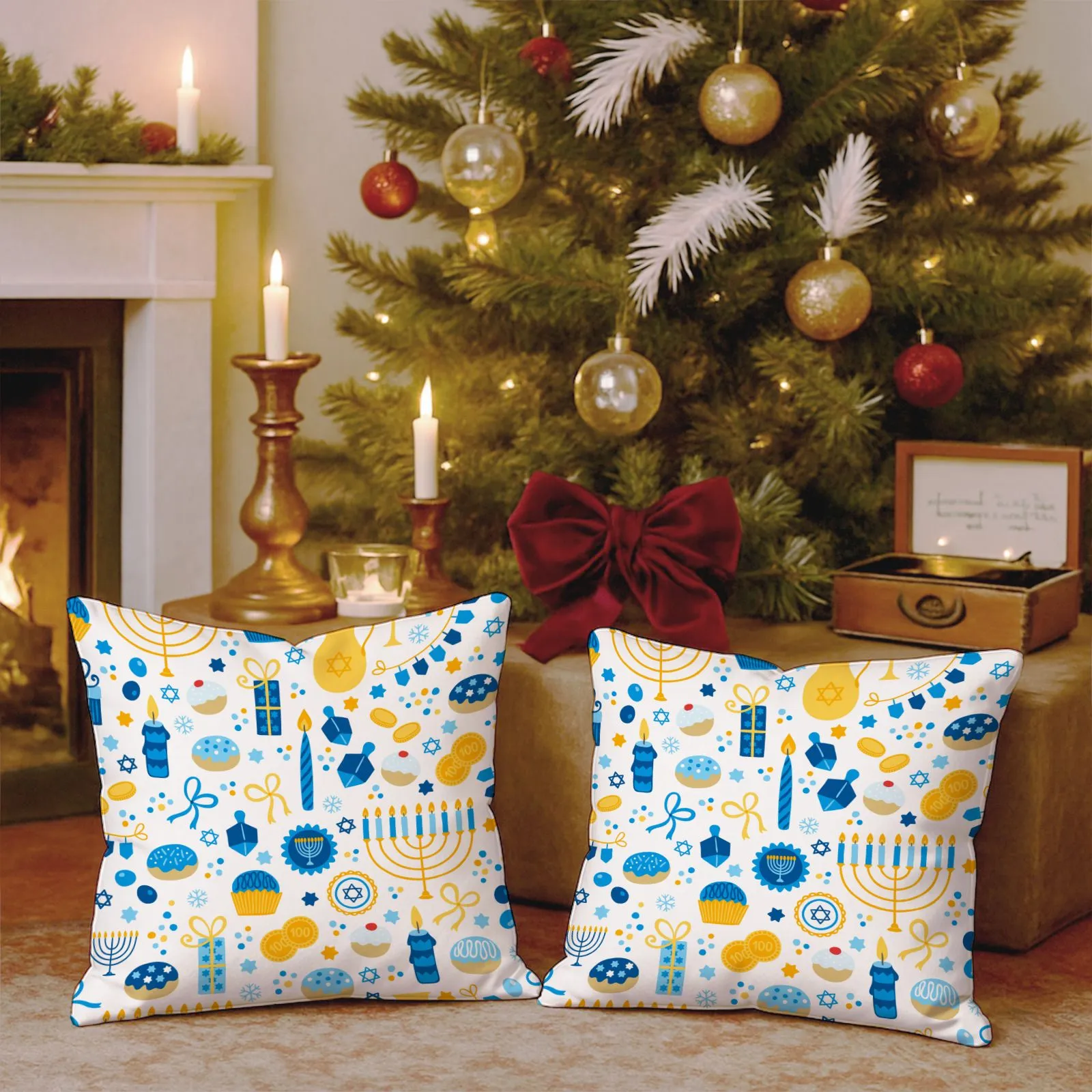 Luxury Double-Sided Satin Pillow – Premium Filling Included | Personalized