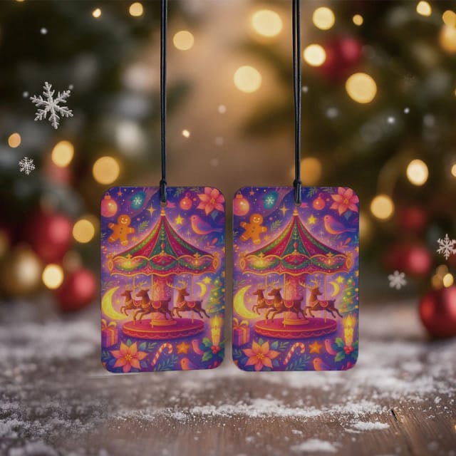 Personalized Air Freshener – Long-lasting Car & Room Scent | Full-Color Printing | 20+ Fragrance Options