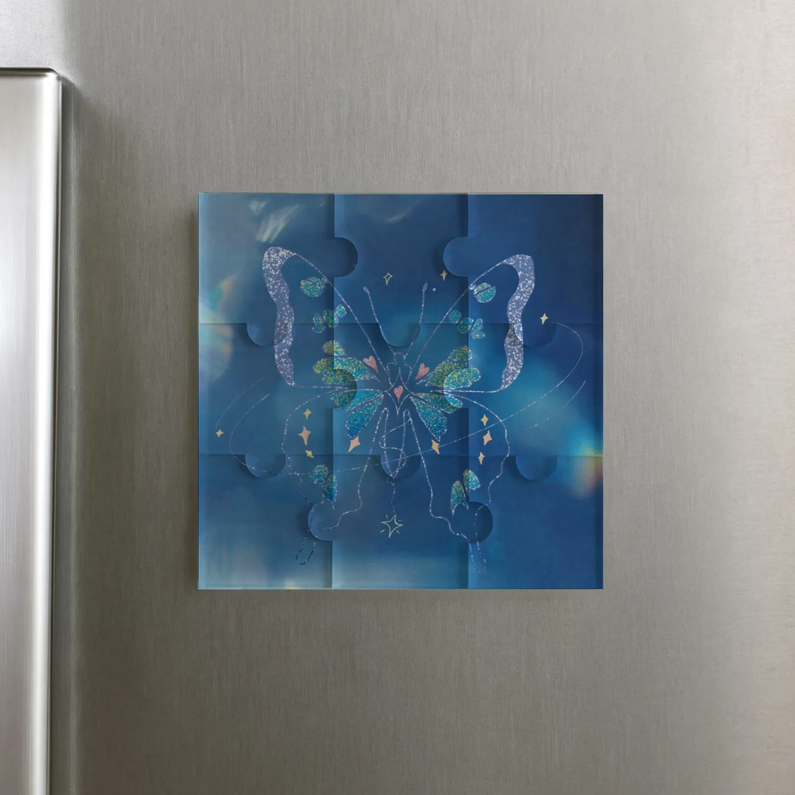 Custom Puzzle Fridge Magnet – Personalized Photo Refrigerator Magnet, Jigsaw-Style Design, Durable Print, Perfect for Home Décor & Gifts