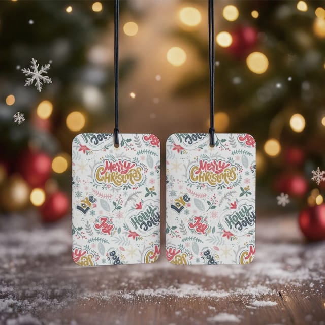 Personalized Air Freshener – Long-lasting Car & Room Scent | Full-Color Printing | 20+ Fragrance Options