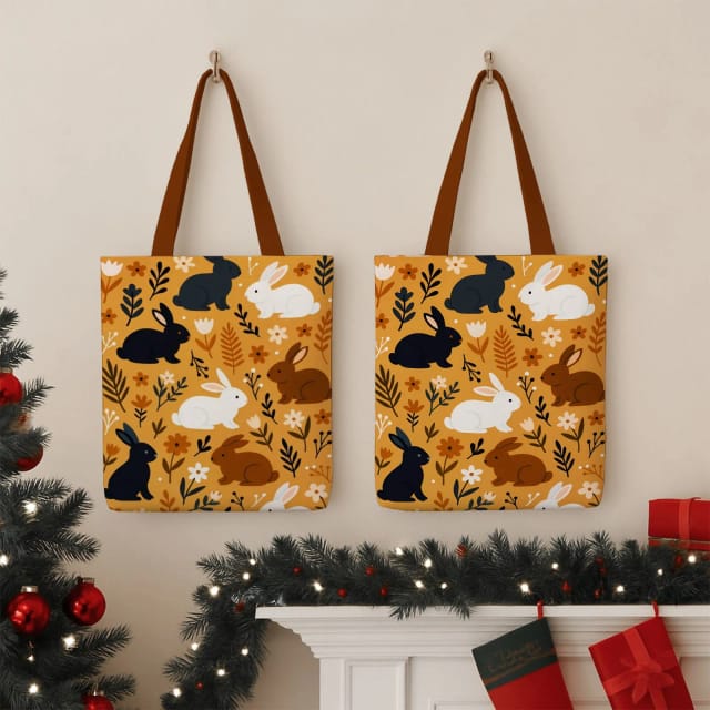 Personalized Canvas Tote Bag – Custom Printed Eco Reusable Bag for Shopping, Books, Work, Everyday Use