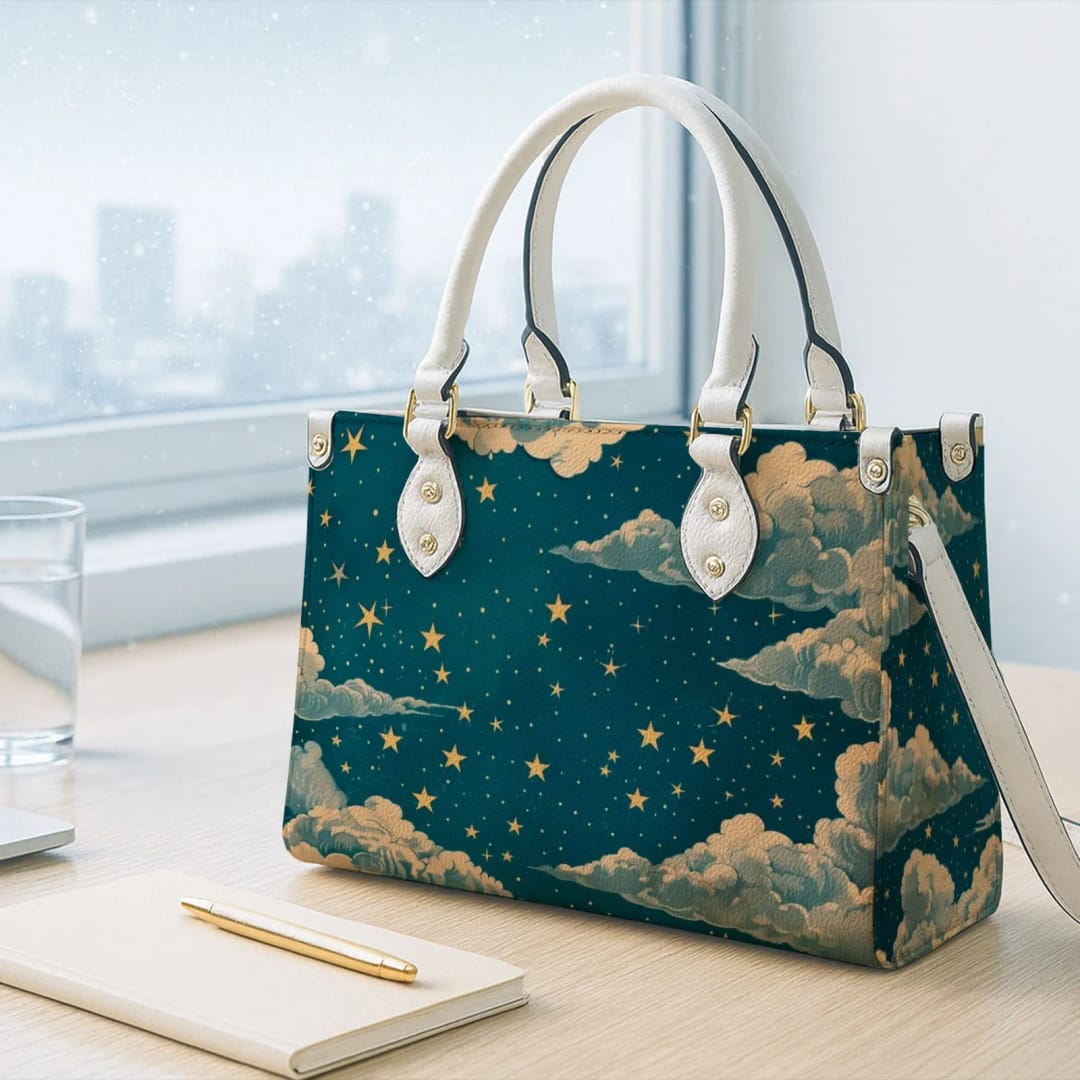 Custom Leather Bag – Personalized Engraved Leather Tote/Handbag, Custom Name or Initials, Premium PU/Leather Purse for Women, Gift for Birthday & Anniversary - 1