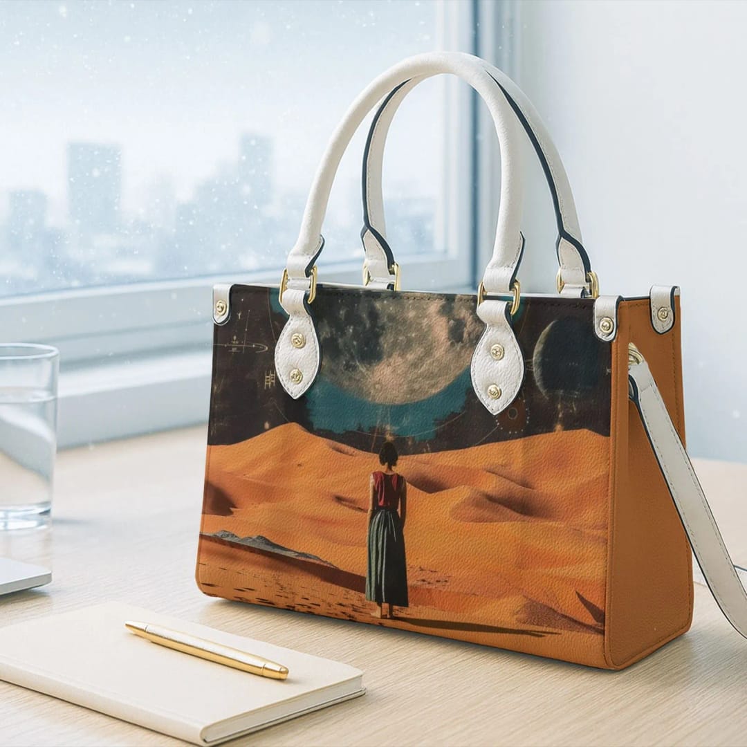 Custom Leather Bag – Personalized Engraved Leather Tote/Handbag, Custom Name or Initials, Premium PU/Leather Purse for Women, Gift for Birthday & Anniversary - 1