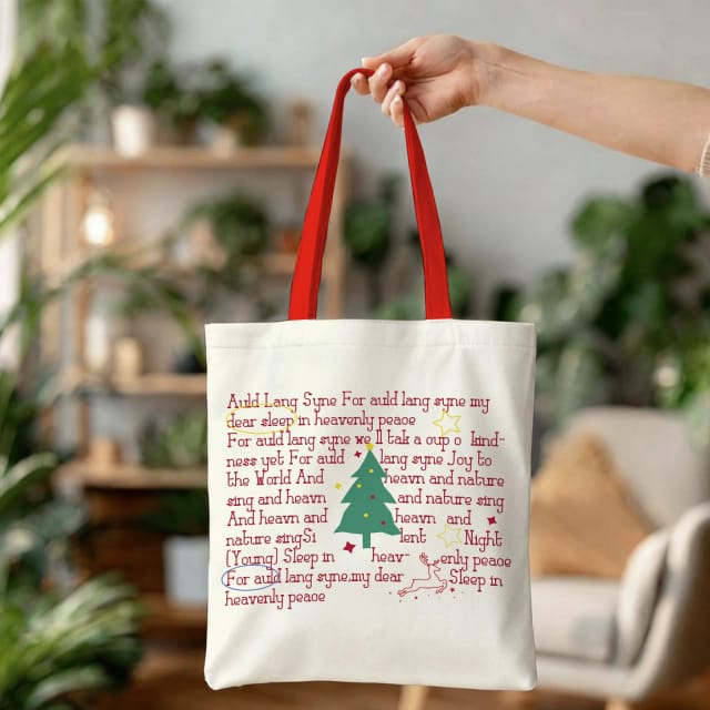 Personalized Canvas Tote Bag – Custom Printed Eco Reusable Bag for Shopping, Books, Work, Everyday Use