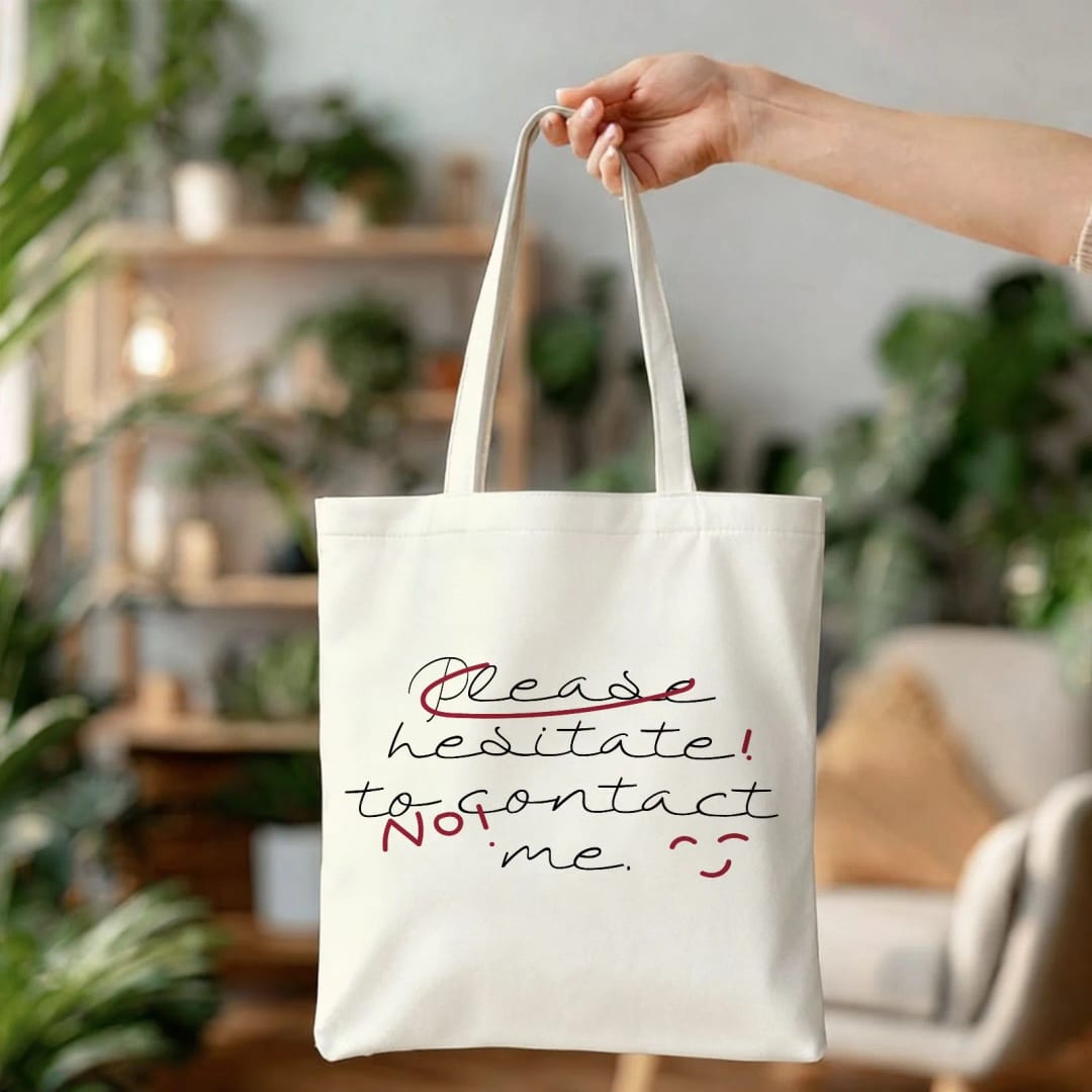 Personalized Canvas Tote Bag – Custom Printed Eco Reusable Bag for Shopping, Books, Work, Everyday Use - 1
