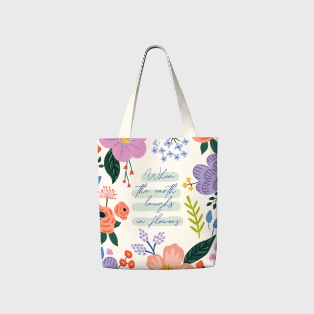Personalized Canvas Tote Bag – Custom Printed Eco Reusable Bag for Shopping, Books, Work, Everyday Use