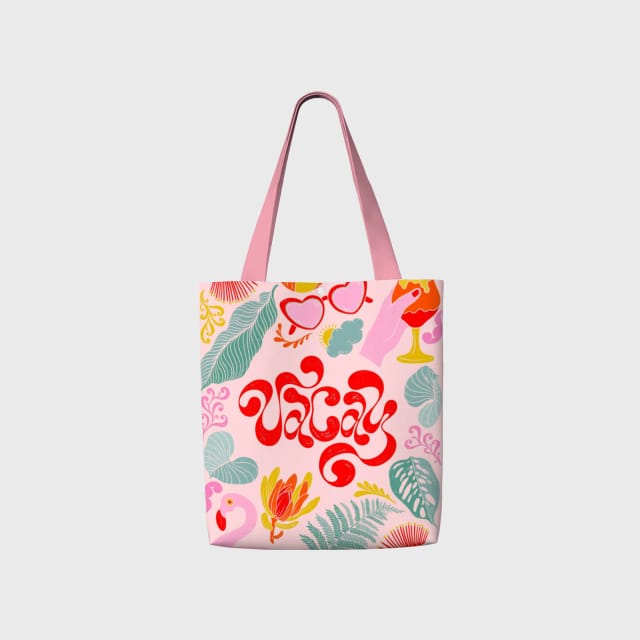 Personalized Canvas Tote Bag – Custom Printed Eco Reusable Bag for Shopping, Books, Work, Everyday Use