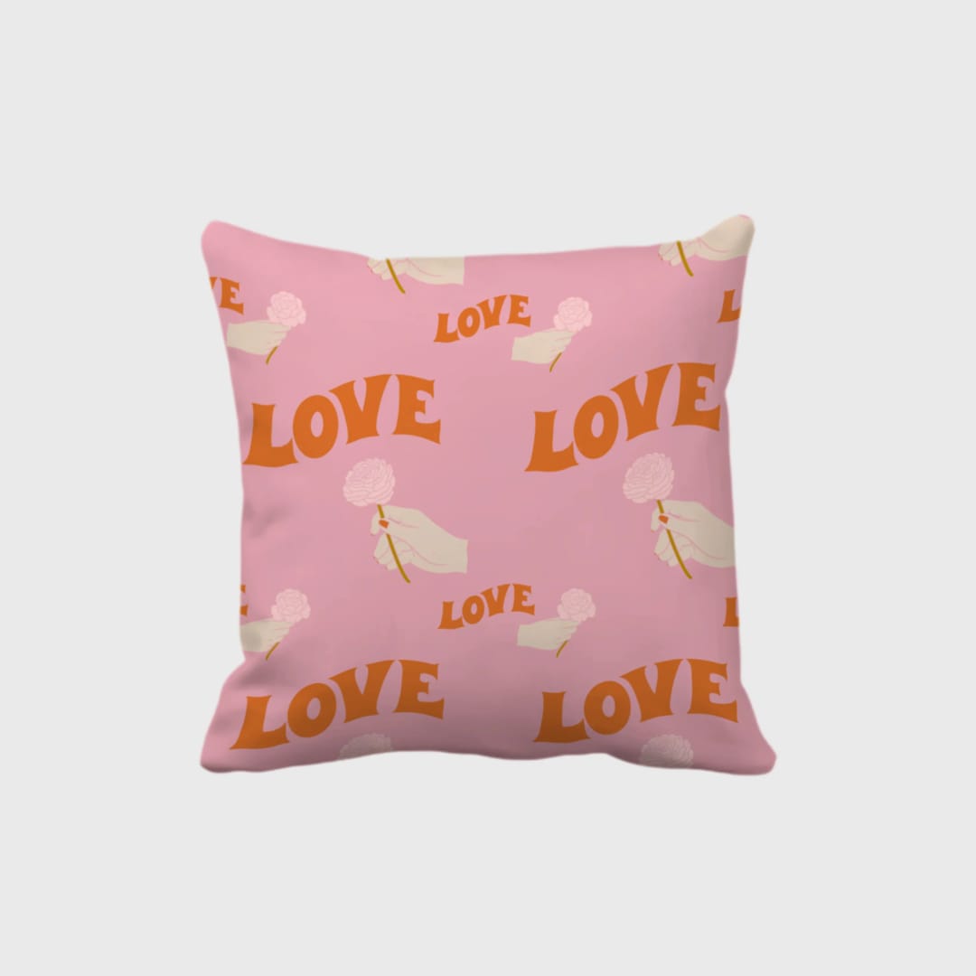 Luxury Double-Sided Satin Pillow – Premium Filling Included | Personalized - 1