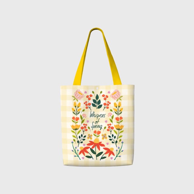 Personalized Canvas Tote Bag – Custom Printed Eco Reusable Bag for Shopping, Books, Work, Everyday Use