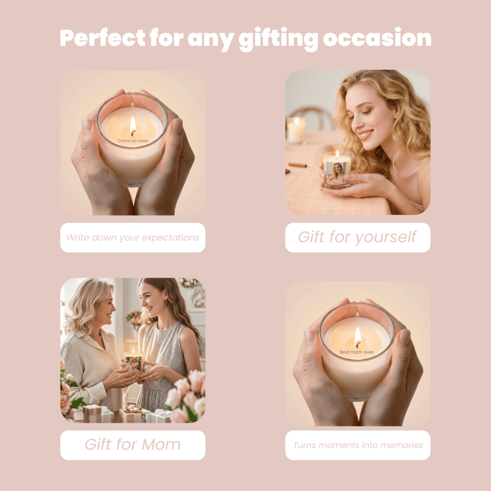 【FREE SHIPPING - LIMITED TIME】Personalized Hidden-Message Candle | Custom photo and text | 8oz | Gift for Anniversary | Gift for her | Gift for last minutes - Image 4