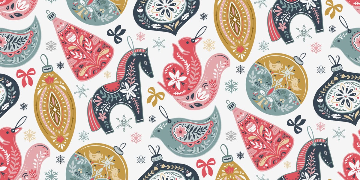Folk Ornaments Seamless Pattern1