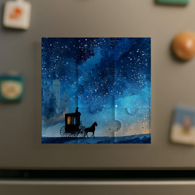 Custom Puzzle Fridge Magnet – Personalized Photo Refrigerator Magnet, Jigsaw-Style Design, Durable Print, Perfect for Home Décor & Gifts
