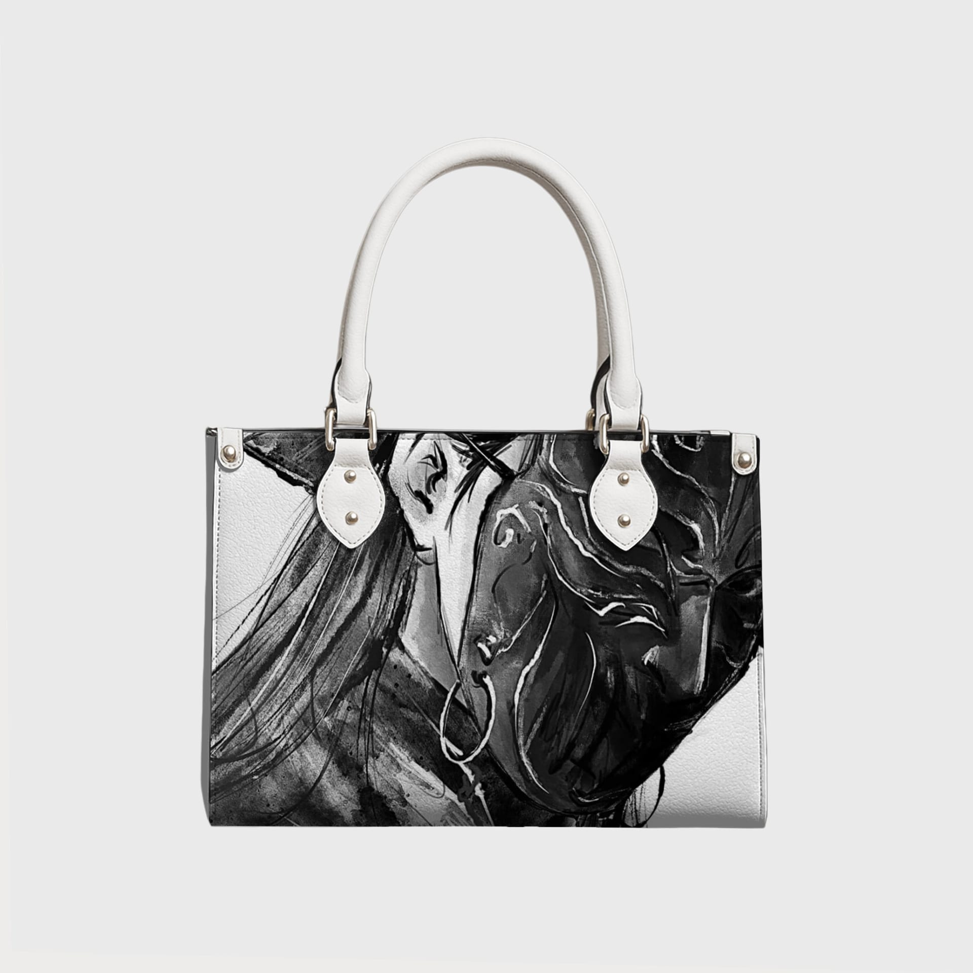 Custom Leather Bag – Personalized Engraved Leather Tote/Handbag, Custom Name or Initials, Premium PU/Leather Purse for Women, Gift for Birthday & Anniversary