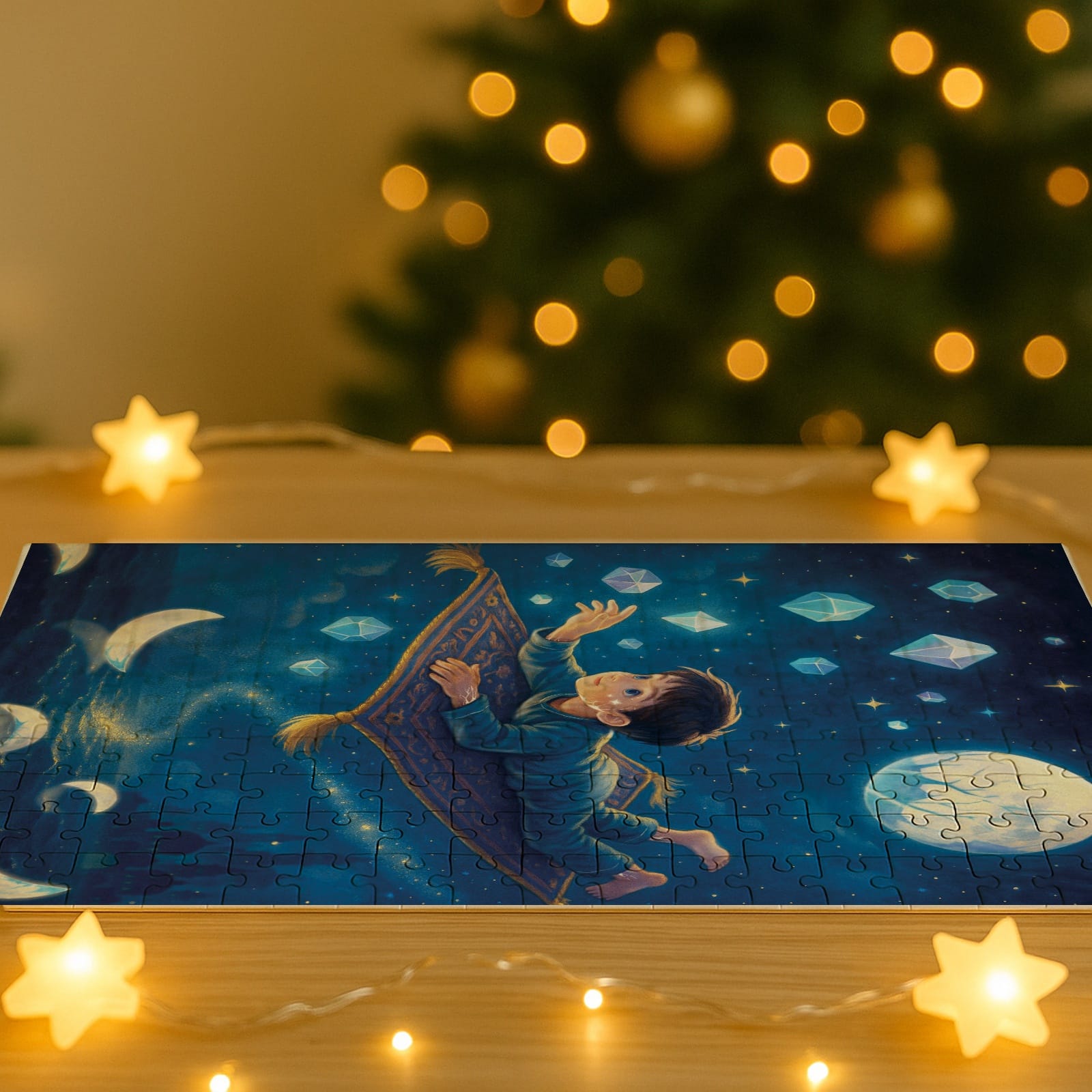 Custom Photo Puzzle – Personalized Jigsaw Puzzle in Wooden or Cardboard Material, Custom Picture Puzzle Gift for Family, Couples, Kids & Holidays