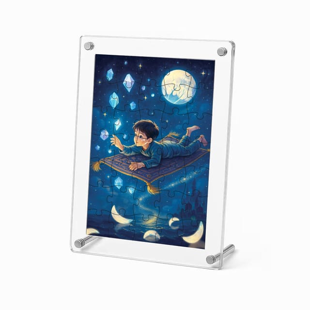 Custom Acrylic Puzzle – Personalized Photo Jigsaw Puzzle, Durable Clear Acrylic Material, Custom Picture Puzzle for Gifts, Home Décor & Keepsakes