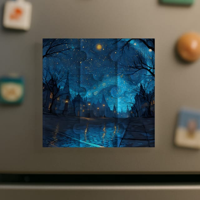 Custom Puzzle Fridge Magnet – Personalized Photo Refrigerator Magnet, Jigsaw-Style Design, Durable Print, Perfect for Home Décor & Gifts