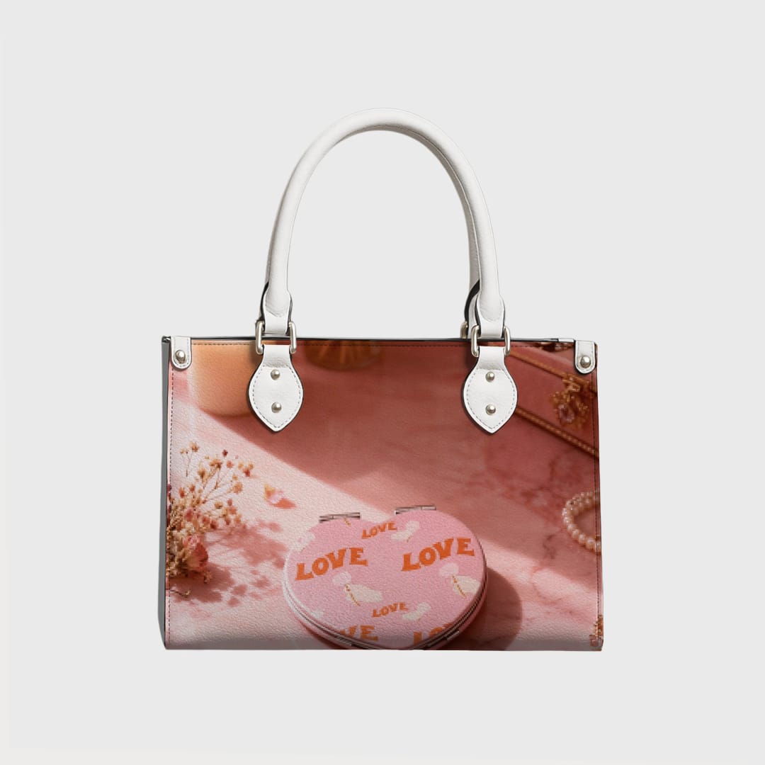 Custom Leather Bag – Personalized Engraved Leather Tote/Handbag, Custom Name or Initials, Premium PU/Leather Purse for Women, Gift for Birthday & Anniversary - 1