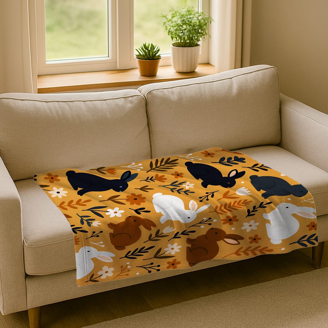 Custom Woven Blanket – Personalized Photo Throw with Fringe Edges, Soft Woven Fabric, Full-Print Picture Blanket for Sofa, Bed, Travel, Gifts, Home Décor - 1