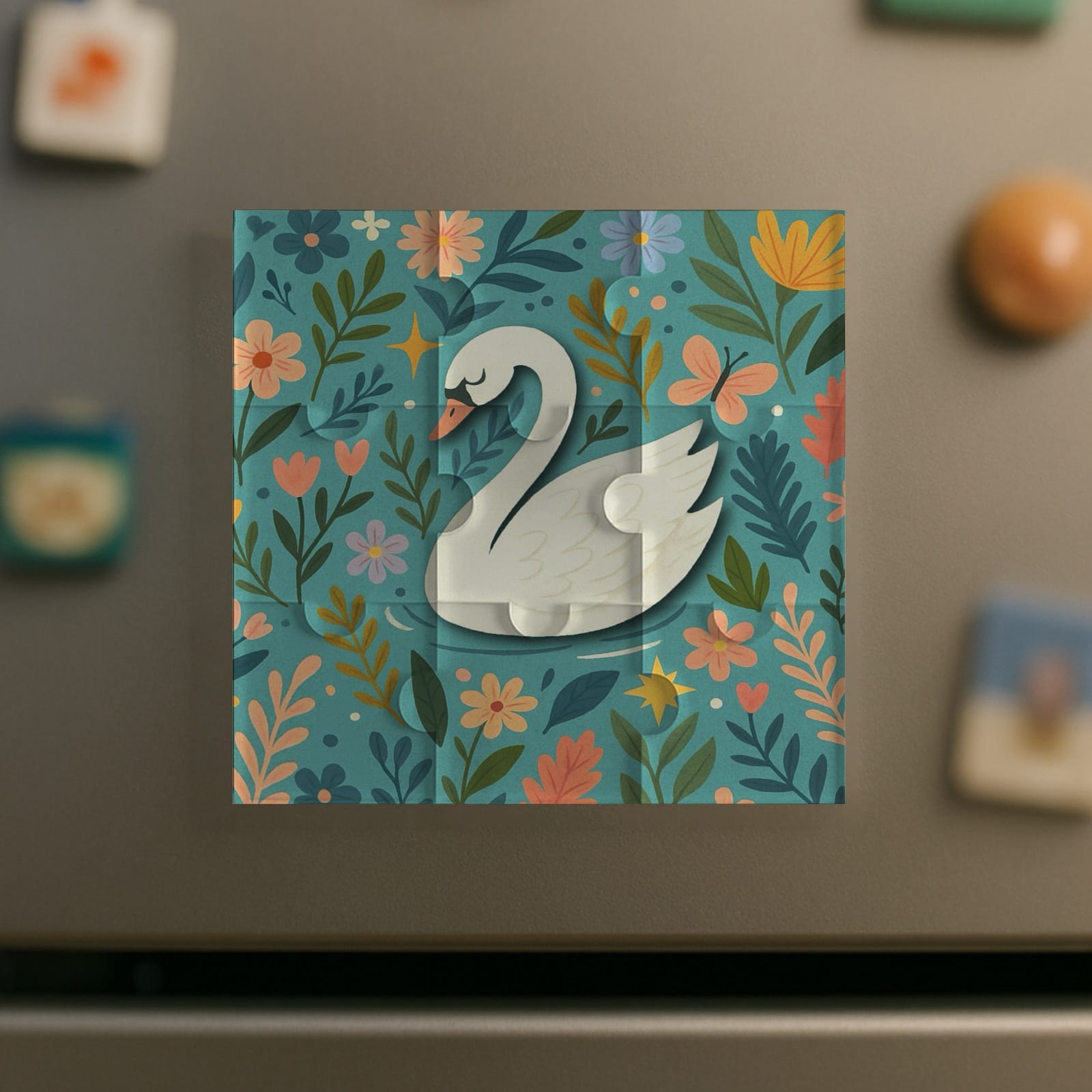 Custom Puzzle Fridge Magnet – Personalized Photo Refrigerator Magnet, Jigsaw-Style Design, Durable Print, Perfect for Home Décor & Gifts