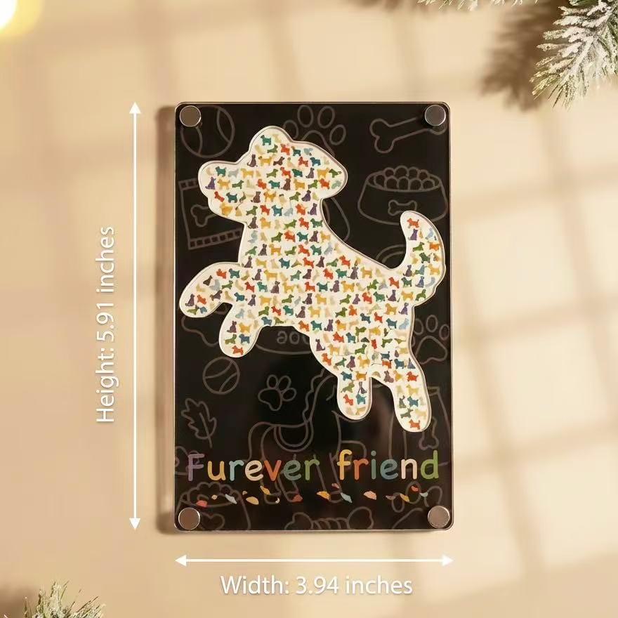 Custom Pet-Shaped Acrylic Puzzle – Clear Double-Sided HD Print Animal Silhouette Décor, Cute Cat & Dog Gift for Pet Lovers - Image 8