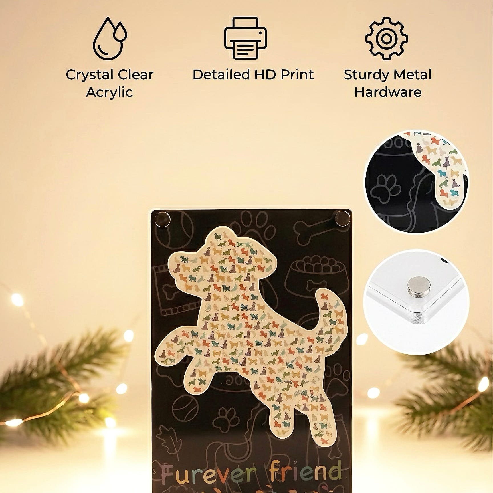 Custom Pet-Shaped Acrylic Puzzle – Clear Double-Sided HD Print Animal Silhouette Décor, Cute Cat & Dog Gift for Pet Lovers - Image 7