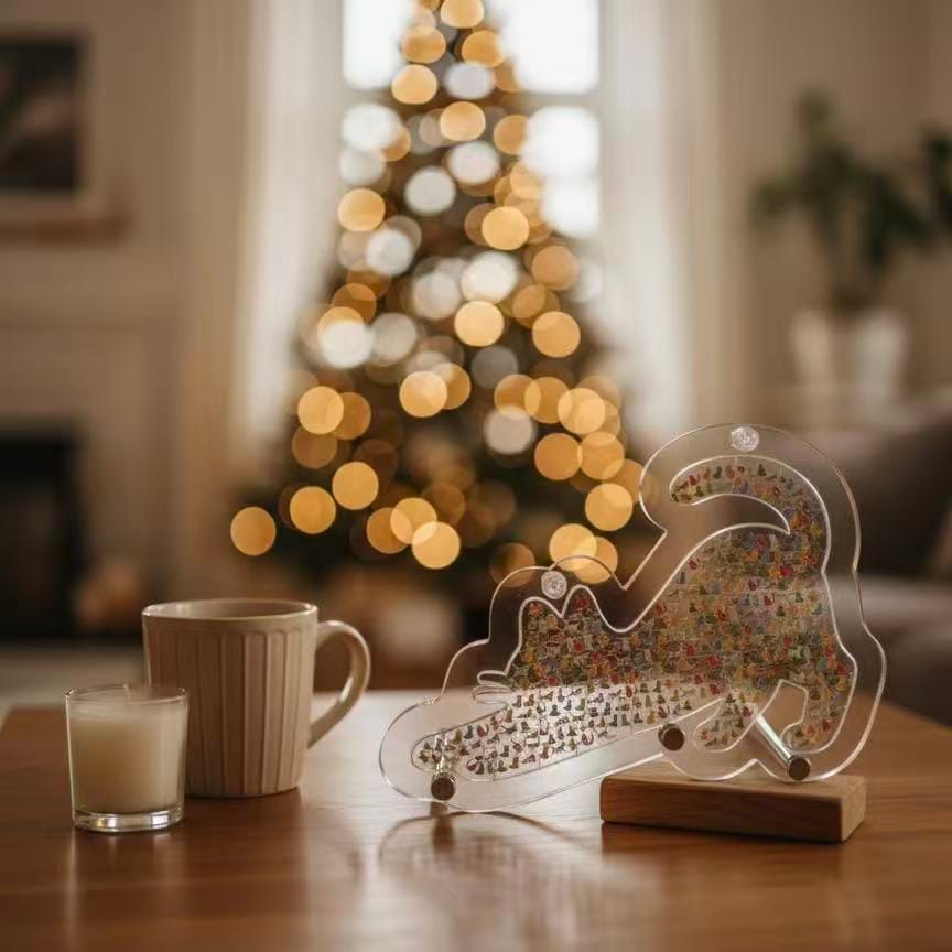 Custom Pet-Shaped Acrylic Puzzle – Clear Double-Sided HD Print Animal Silhouette Décor, Cute Cat & Dog Gift for Pet Lovers - Image 2