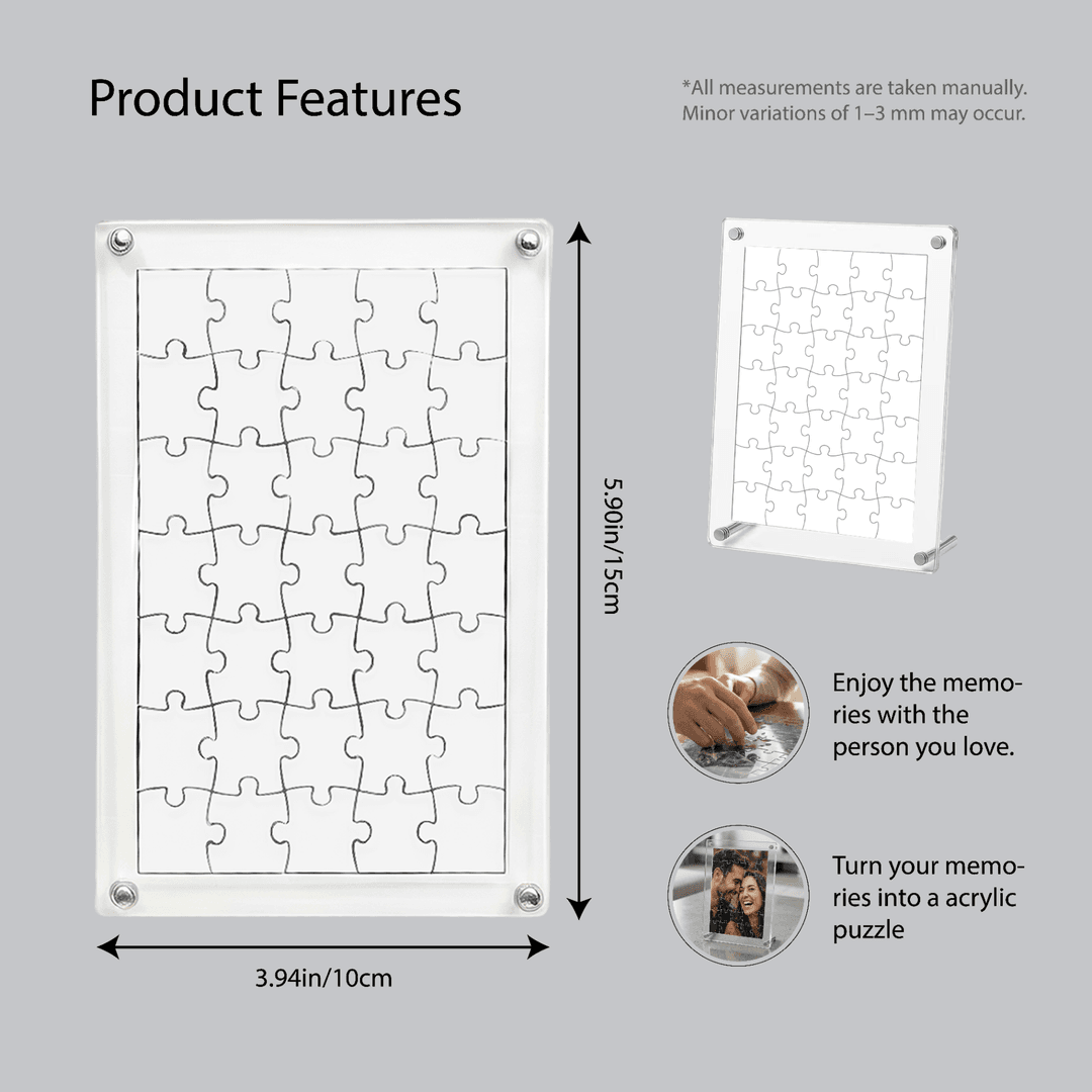 Custom Acrylic Puzzle – Personalized Photo Jigsaw Puzzle, Durable Clear Acrylic Material, Custom Picture Puzzle for Gifts, Home Décor & Keepsakes - 2
