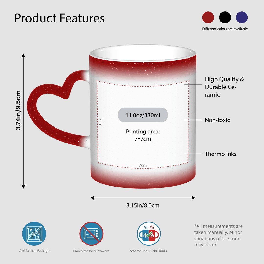 Starry Sky Color Changing Mug ,  11 oz，Galaxy Heat Sensitive Magic Coffee Cup, Night Sky Thermochromic Mug Gift for Tea & Coffee Lovers - 2