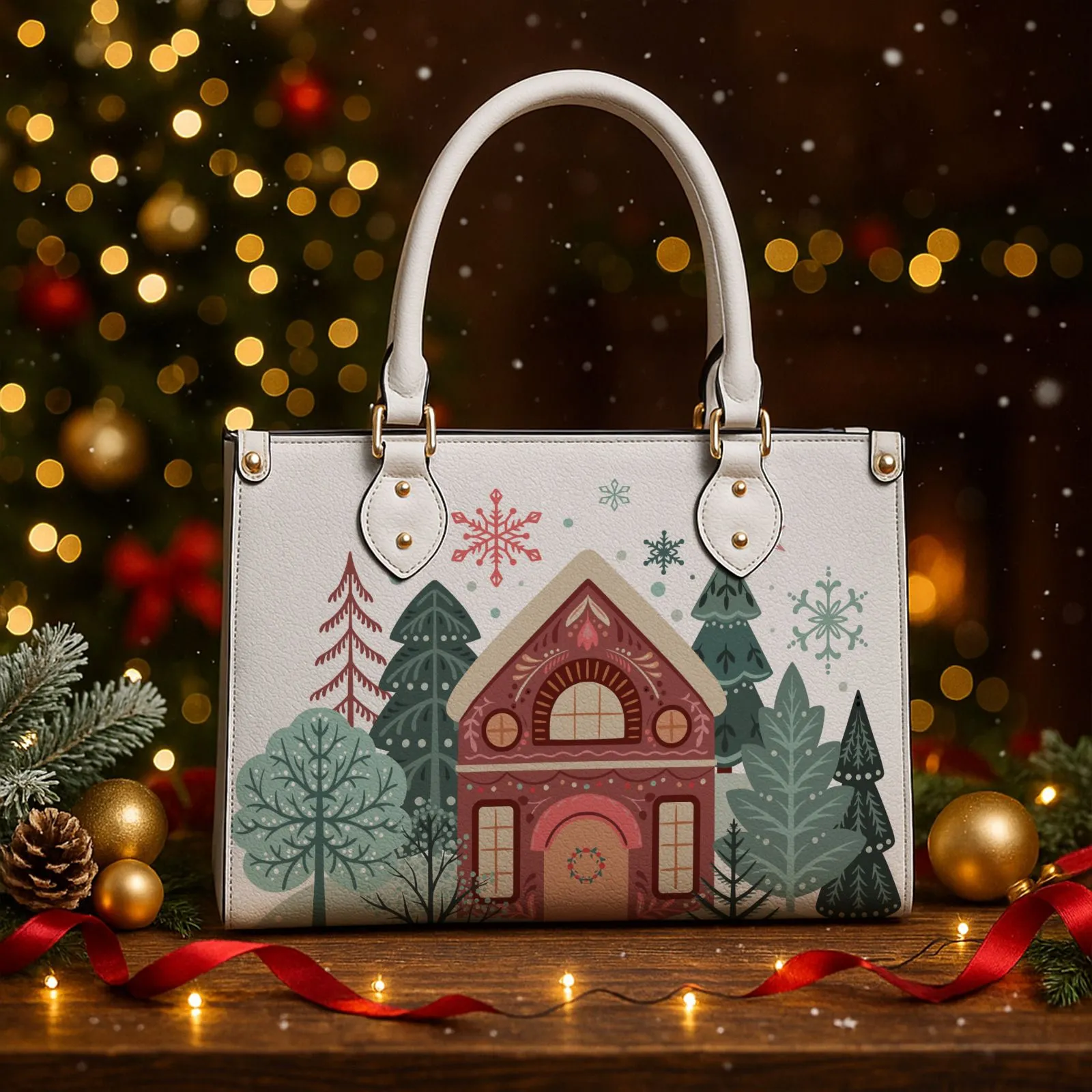 Custom Leather Bag – Personalized Engraved Leather Tote/Handbag, Custom Name or Initials, Premium PU/Leather Purse for Women, Gift for Birthday & Anniversary