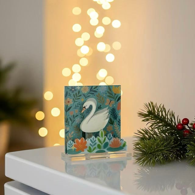 Acrylic Multi-Slot Fridge Magnet, Strong Magnetic Card & Note Clip, Clear Side-Suction Display Holder for Notes, Labels, and Photos – 2.36×2.36 in